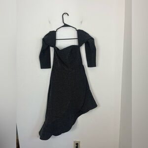 NWT Keepsake Off The Shoulder Asymmetrical Dress Sz S